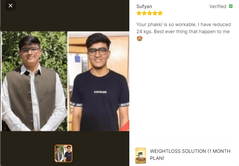 Phakki By Rubina (1 Month Plan)